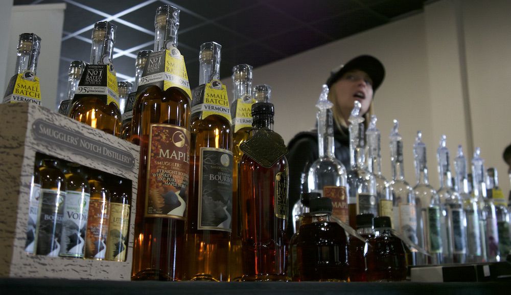 Smuggler's Notch Distillery at 2019 Maple Festival, 4-28-2019